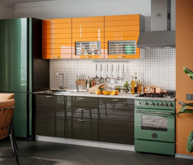 Кухонные гарнитуры, Кухня Виола Нео. Модерн 1,8 м (Тигра узкая)