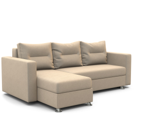 Угловой диван Ария левый, велюр