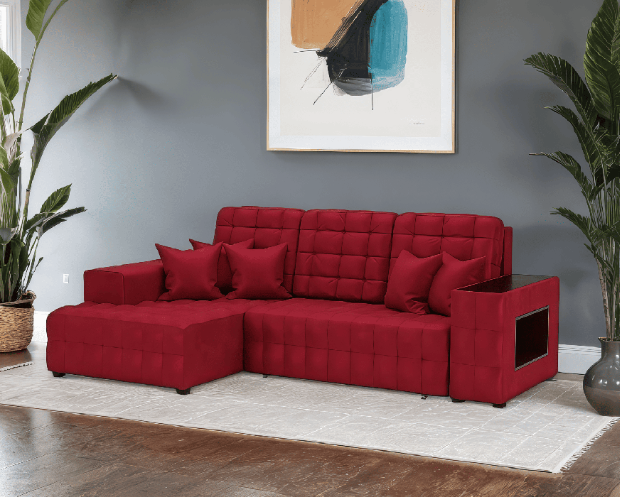 Диваны угловые в гостиную, Диван Мадрид Левый угол (Бархат)