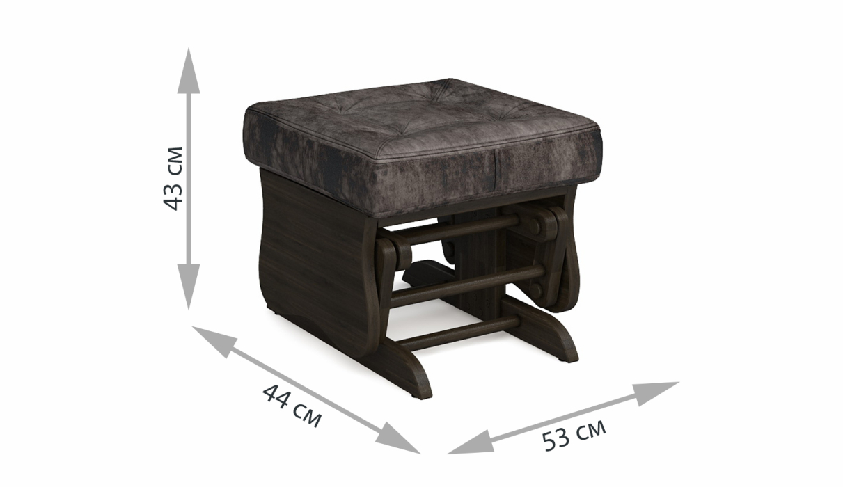 Пуфы, Пуф-качалка Джильо Дуб венге — темносерый