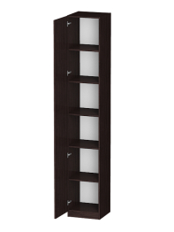 Распашной шкаф Лайф с полками 40*40*240 Венге