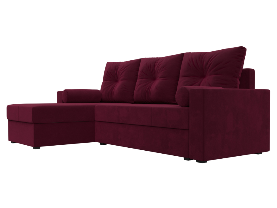 Диваны угловые в гостиную, Диван угловой Верона Лайт левый угол, микровельвет