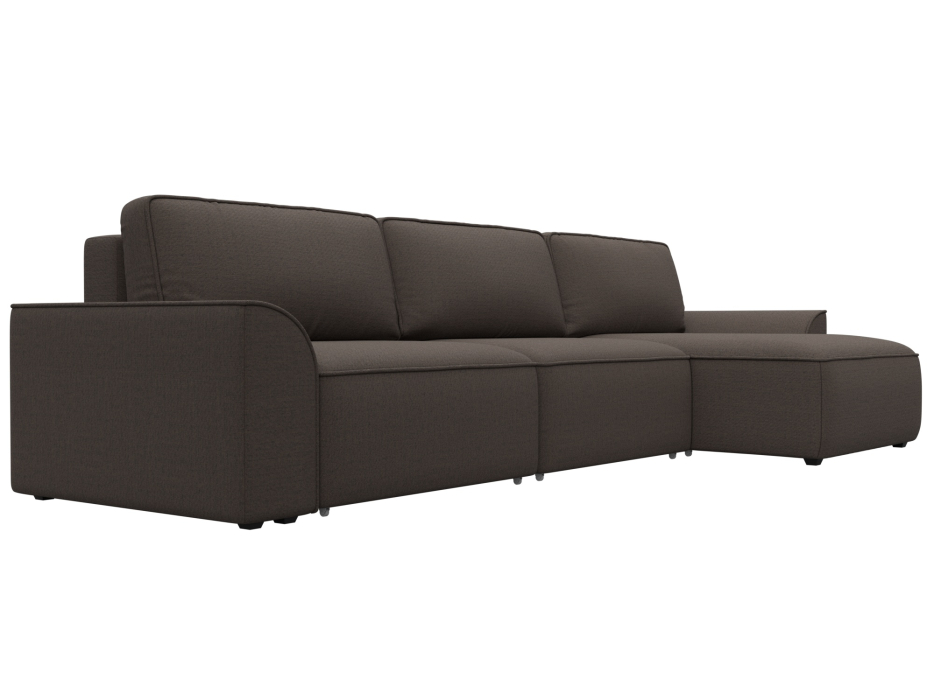 Диваны угловые в гостиную, Диван угловой Лига-048 НПБ лонг, рогожка Амур