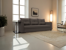 Диваны еврокнижки, Диван прямой Атланта со столом слева, рогожка Амур