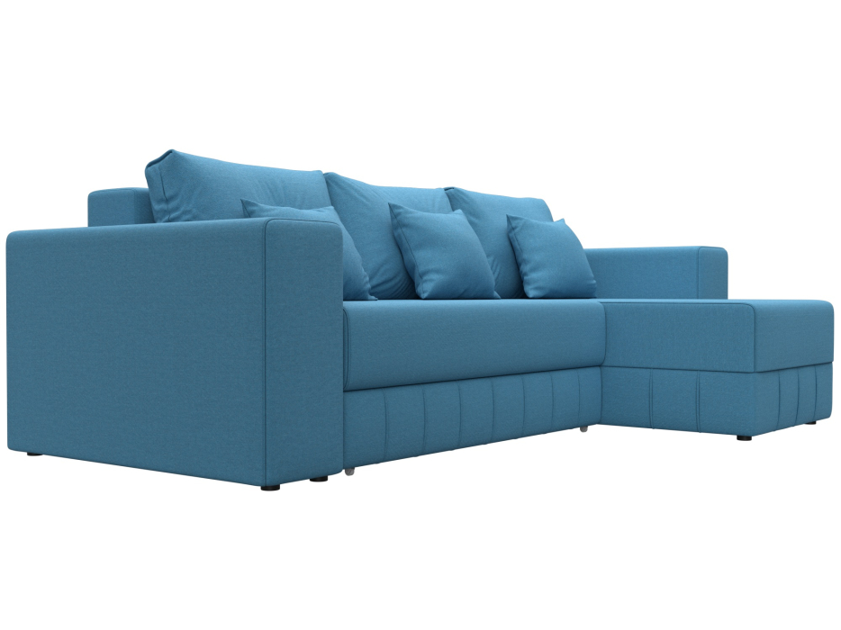 Диваны угловые в гостиную, Диван угловой Лига-076 угол универсальный, рогожка Амур