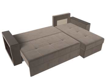 Диван угловой Дубай Лайт, велюр, правый угол