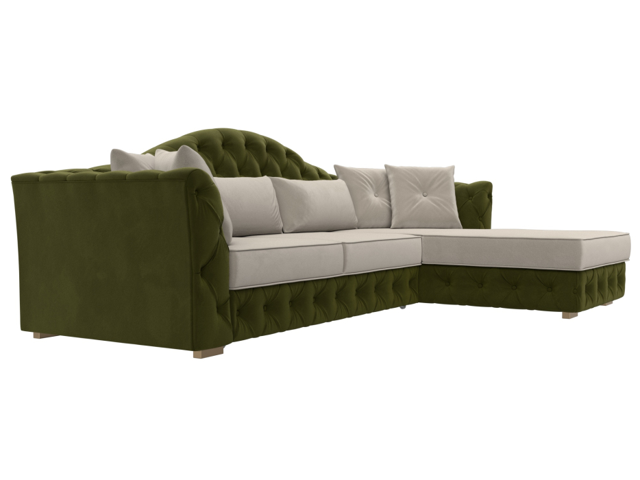 Диваны угловые в гостиную, Диван угловой Артис правый угол, микровельвет