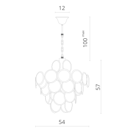 Люстра подвесная CHLOE 8п