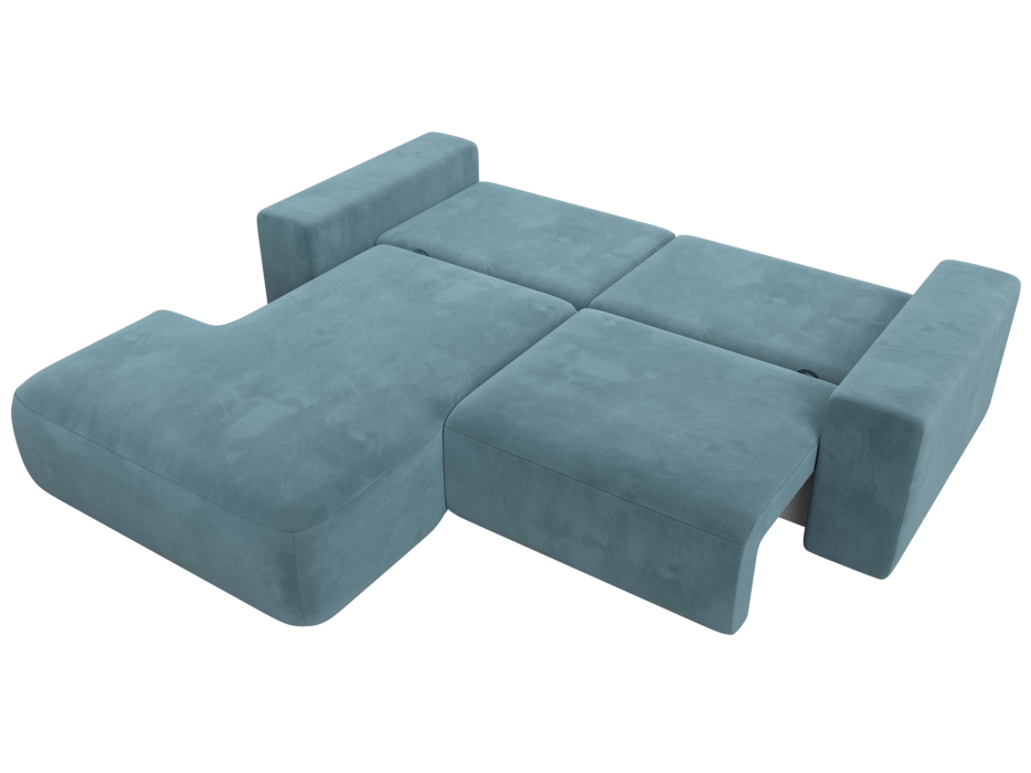 Диваны угловые в гостиную, Диван угловой Лига-036 Классик левый угол, велюр