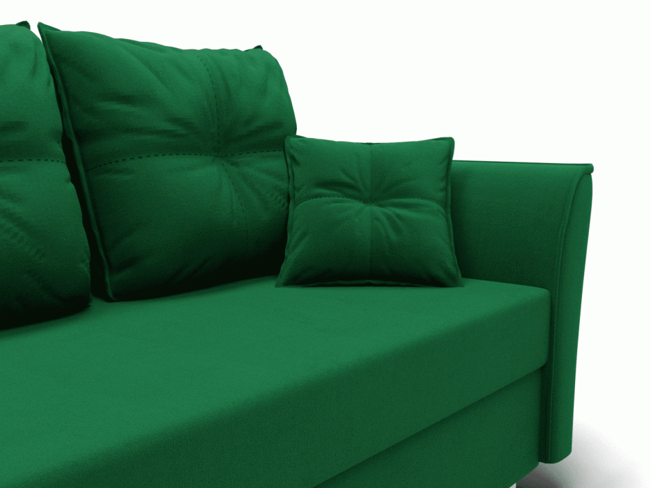 Диваны еврокнижки, Прямой диван Пандора,еврокнижка,велюр