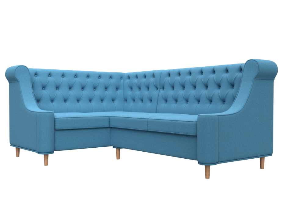 Диваны угловые кухонные, Диван кухонный угловой Бронкс левый угол, рогожка Амур