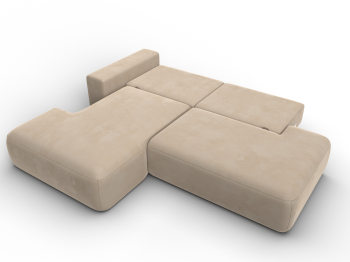 Диван угловой Лига-036 НПБ Модерн левый угол, велюр