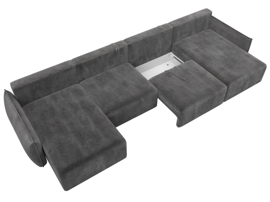 Диваны еврокнижки, Диван П-образный Лига-051 НПБ Лонг, велюр TOWER