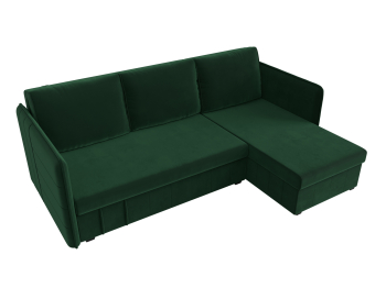 Диван угловой Слим универсальный угол, велюр