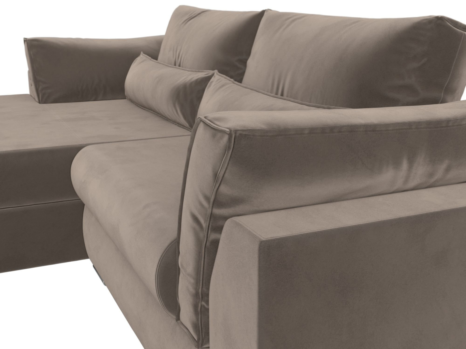 Диваны угловые в гостиную, Угловой диван Пекин угол левый, велюр