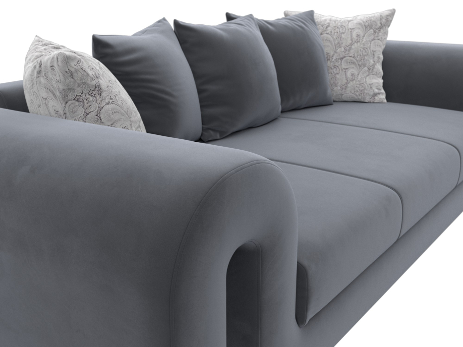 Диваны прямые кухонные, Диван прямой Волна, велюр