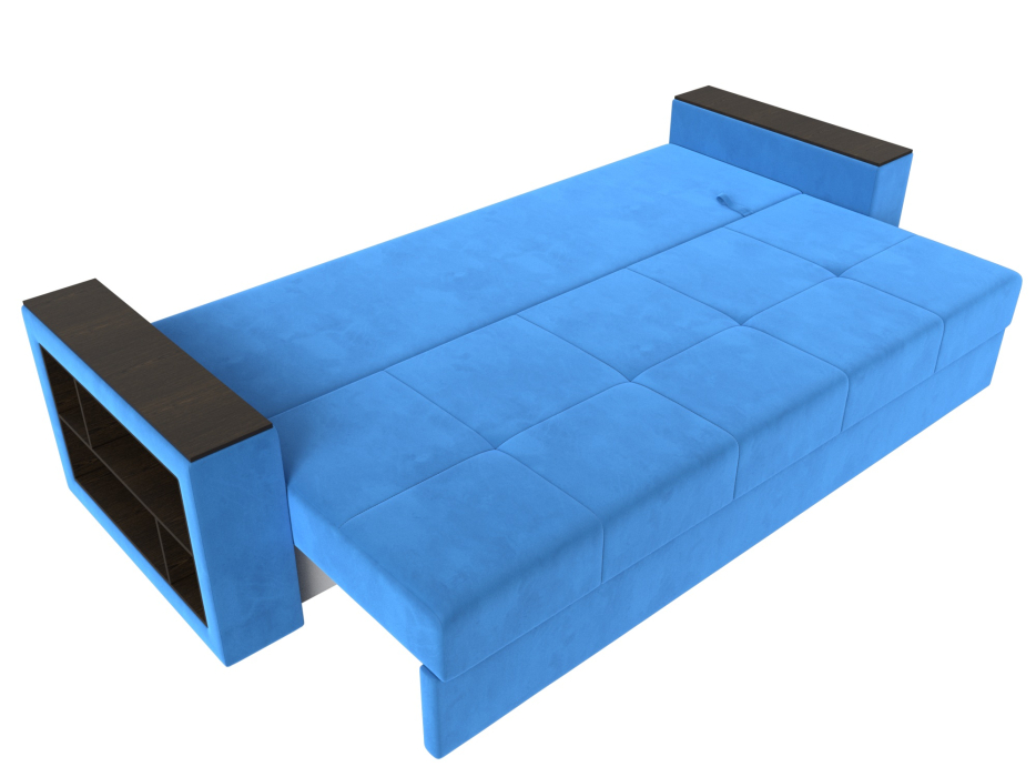 Диваны прямые, Диван прямой Дубай Лайт полки слева, велюр