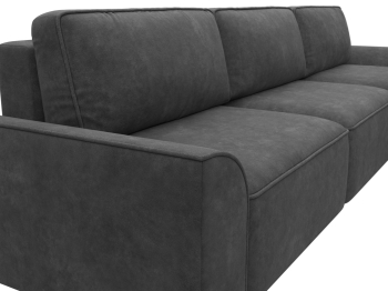 Диван угловой Лига-048 НПБ лонг, велюр BRUT