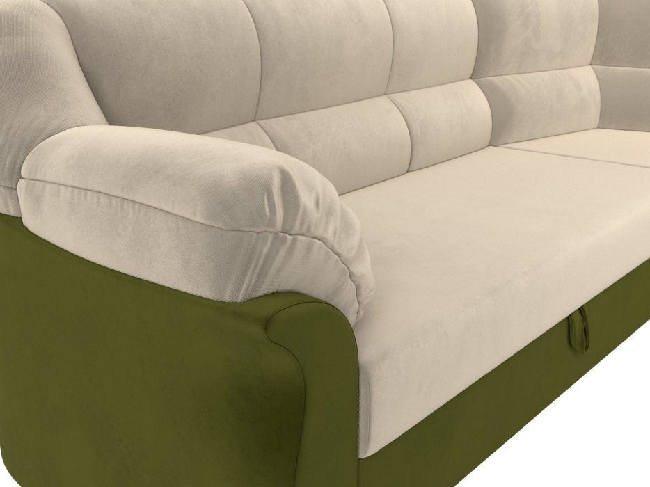 Диваны угловые в гостиную, Диван угловой Карнелла правый угол, микровельвет