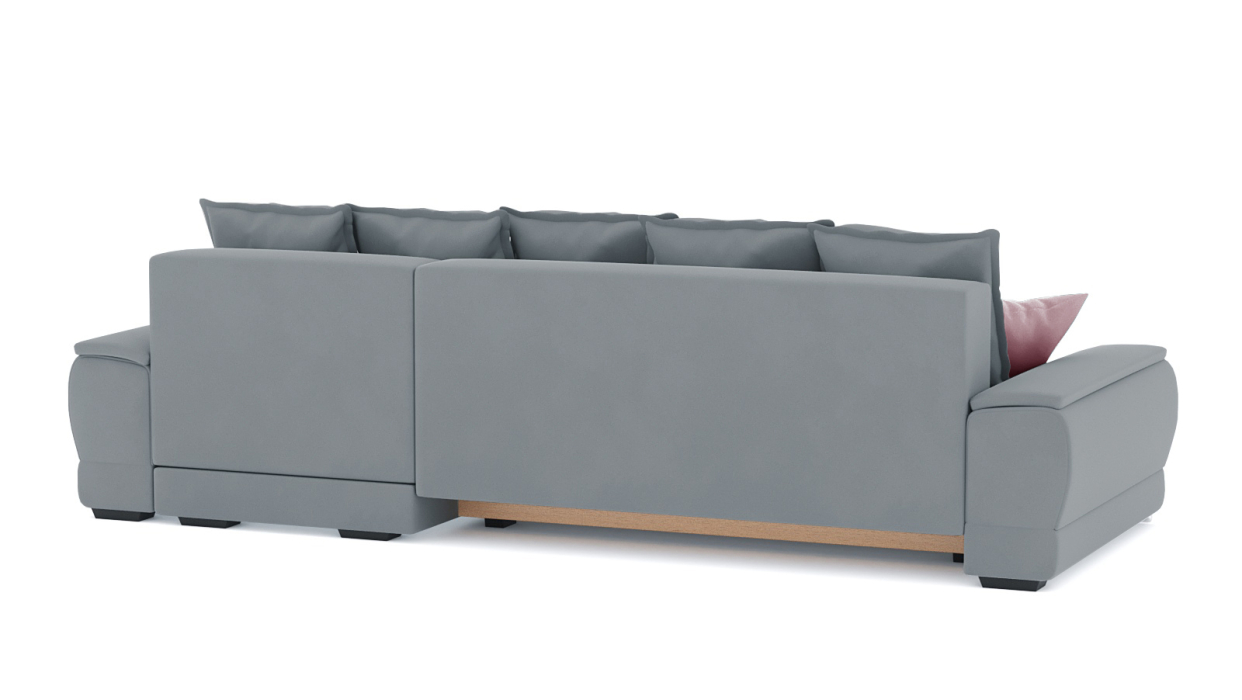 Диваны угловые в гостиную, Диван-кровать угловой Нордвикс ПБ, велюр