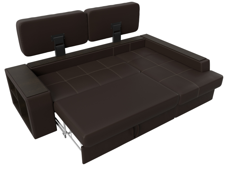 Диваны угловые в гостиную, Угловой диван Брюссель правый угол, экокожа