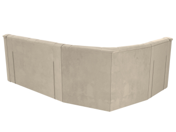 Угловой диван Карелия левый, микровельвет