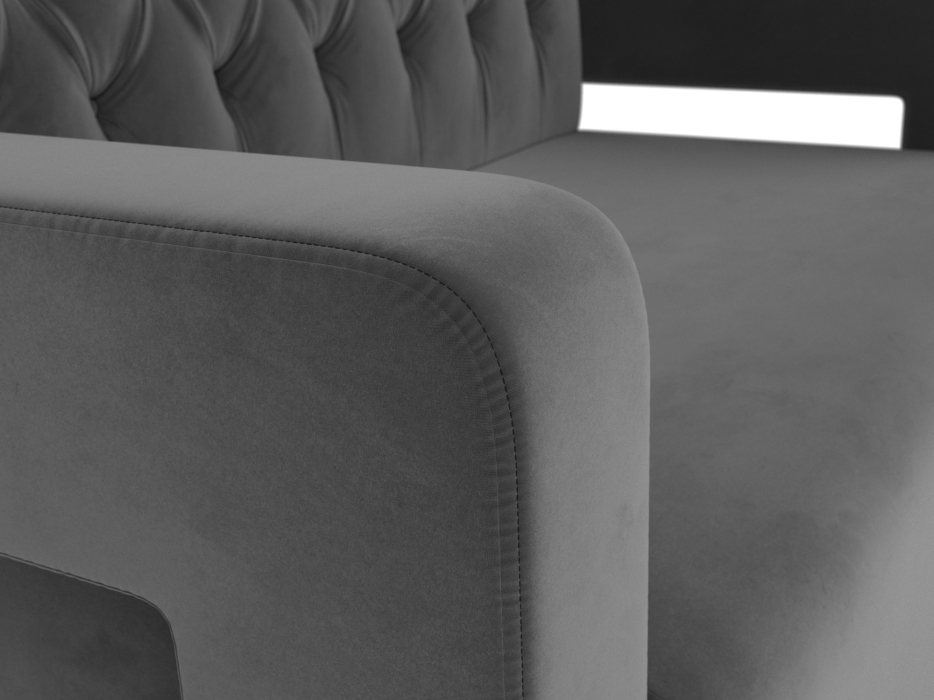 Дизайнерские диваны для гостиной, Прямой диван Рамос Люкс 2-х местный, велюр