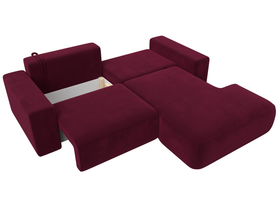 Диваны угловые в гостиную, Диван угловой Лига-036 Классик правый угол, микровельвет