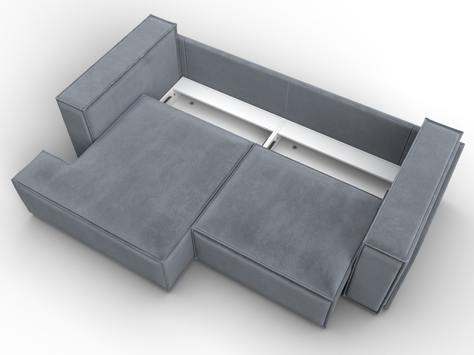 Диваны угловые в гостиную, Диван угловой Лига-061 угол левый, велюр TOWER