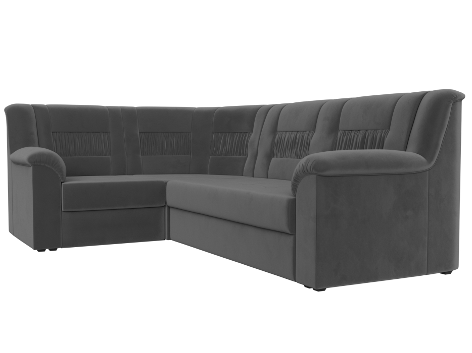 Диваны угловые в гостиную, Угловой диван Карелия левый, велюр