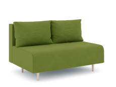Дизайнерские диваны для гостиной, Диван прямой нераскладной Милли мини 2-х  местный без подлокотников, велюр
