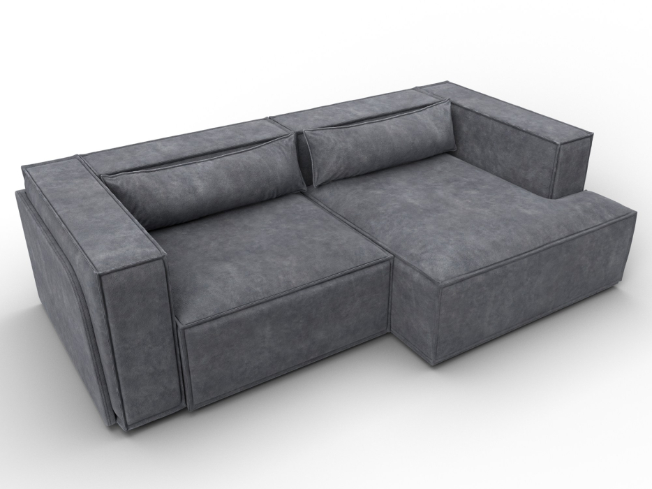 Диваны угловые в гостиную, Диван угловой Лига-061 угол правый, велюр BRUT