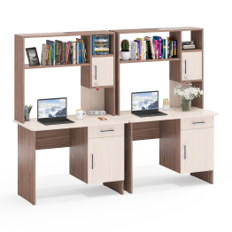 Два стола письменных с надстройкой МД 1-09Н