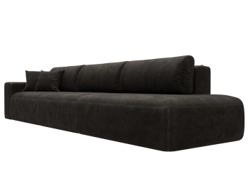 Диван прямой Лига-036 НПБ Модерн Лонг подлокотник слева, велюр BRUT