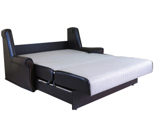 Диван-кровать Аккорд М 140, рогожка+иск.кожа