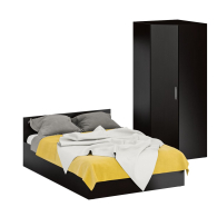 Спальные гарнитуры, Кровать двуспальная 1400 с угловым шкафом Стандарт