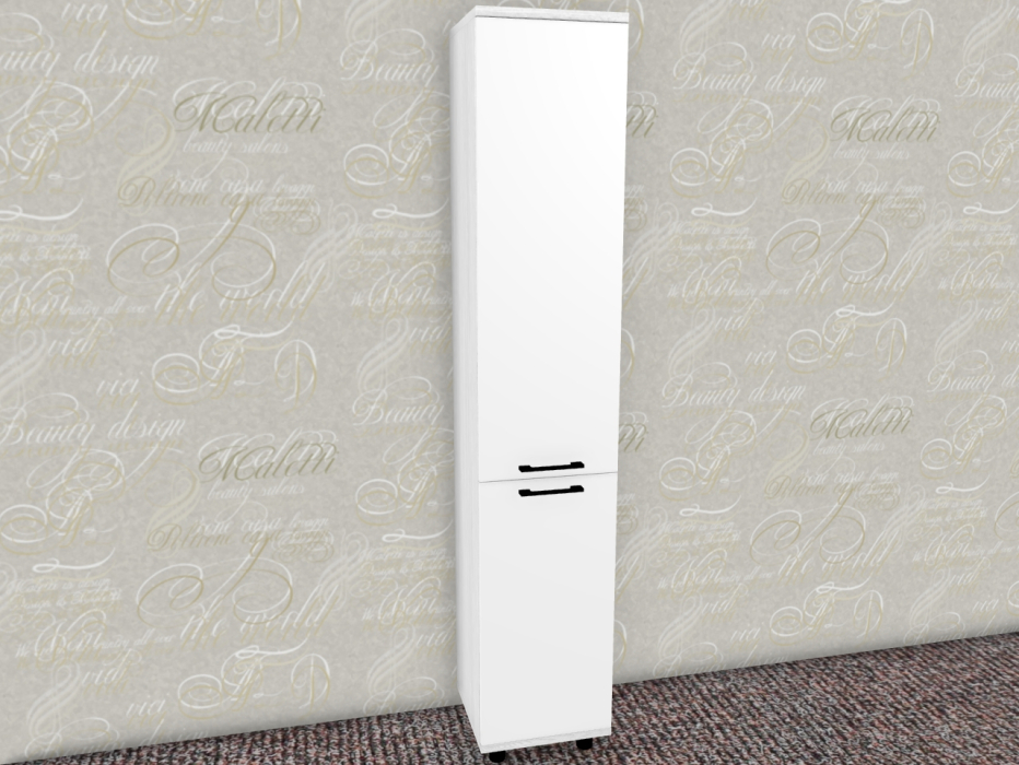 Шкафы пеналы, Модульная система Грейс Шкаф ШК-5076  Снежный Ясень