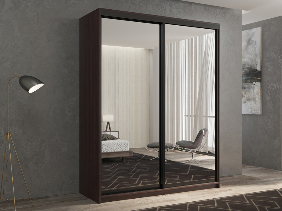 Для одежды, Шкаф-купе 2х дверный Кааппи 1 140х45