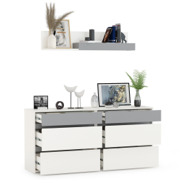 Комоды Торонто 13.321 с навесной полкой