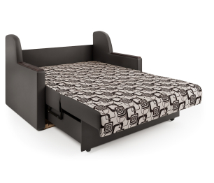 Диван-кровать Аккорд Д 100, экокожа/шенилл