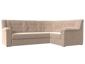 Угловой диван Карелия правый, велюр