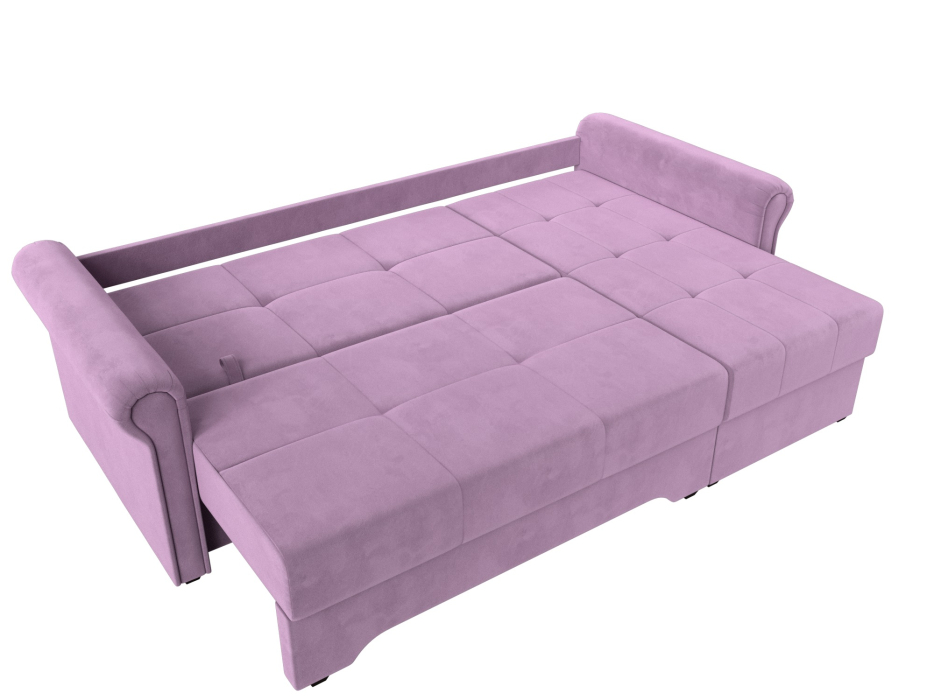 Диваны угловые в гостиную, Угловой диван Леон правый угол, микровельвет