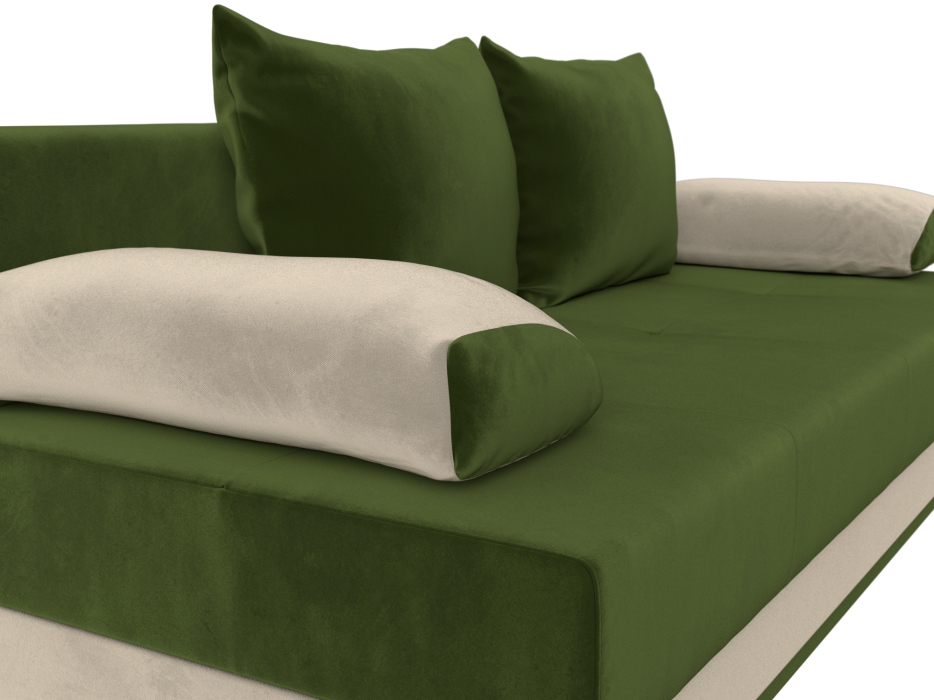 Диваны еврокнижки, Диван прямой Ник-2, микровельвет