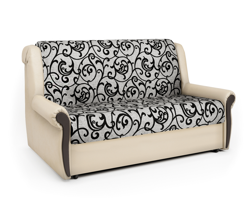 Диваны с ящиком для белья, Диван-кровать Аккорд М 100, экокожа/шенилл