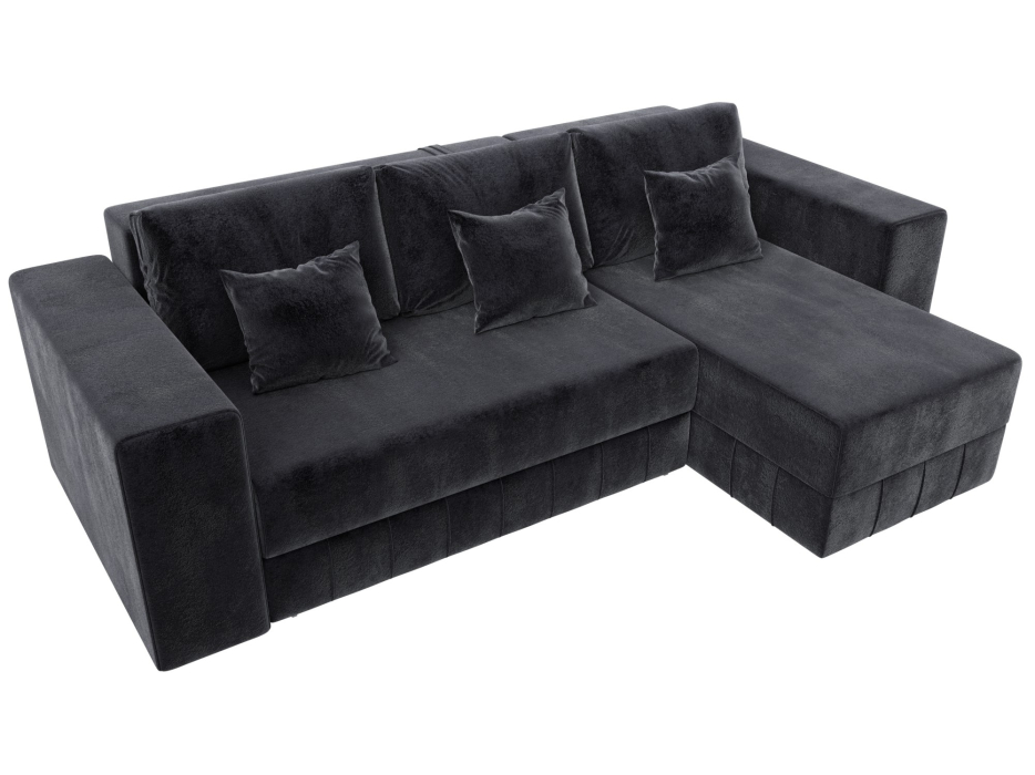 Диваны угловые в гостиную, Диван угловой Лига-076 угол универсальный, велюр TOWER