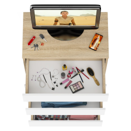 Узкий комод пять ящиков Мори МК700.5