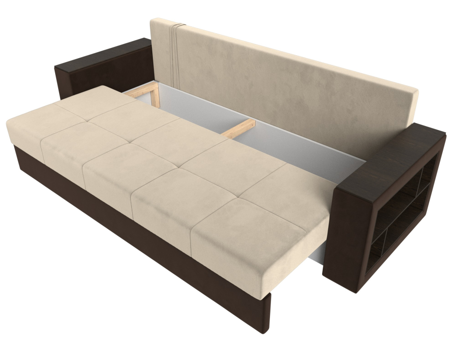 Диваны кровати со спальным местом, Диван прямой Дубай Лайт, микровельвет