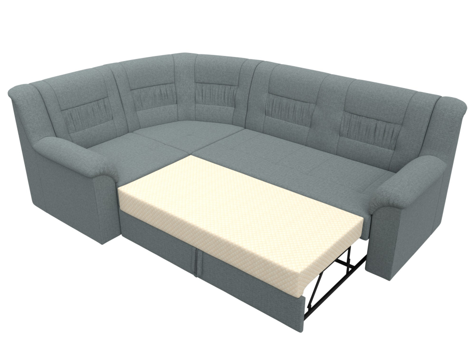 Диваны угловые в гостиную, Диван угловой Карелия левый угол, рогожка Амур