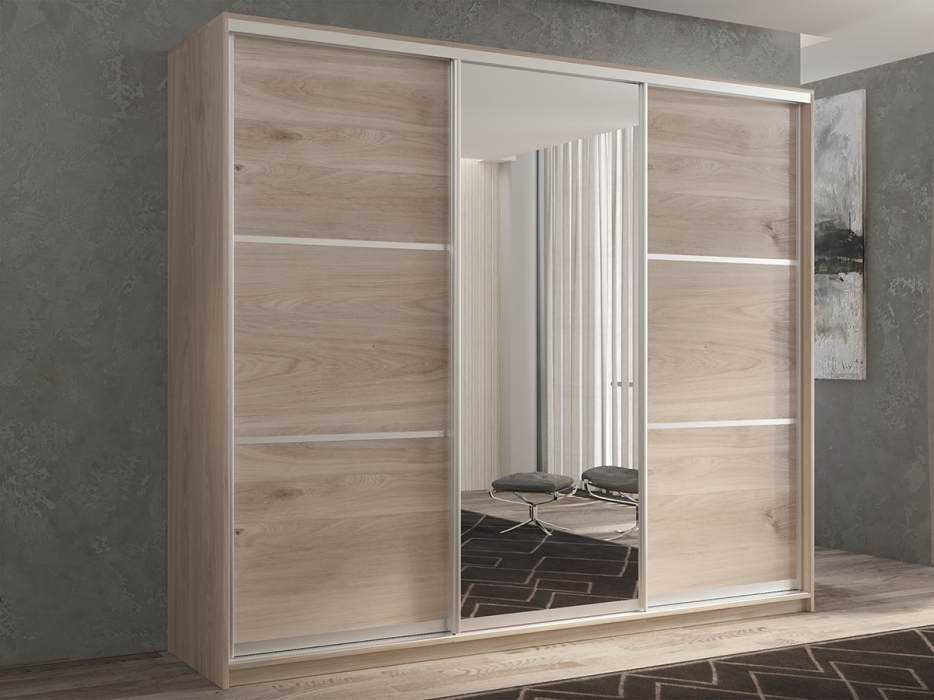 Шкафы-купе 3-х дверные, Шкаф-купе 3х дверный Кааппи 2 180х45