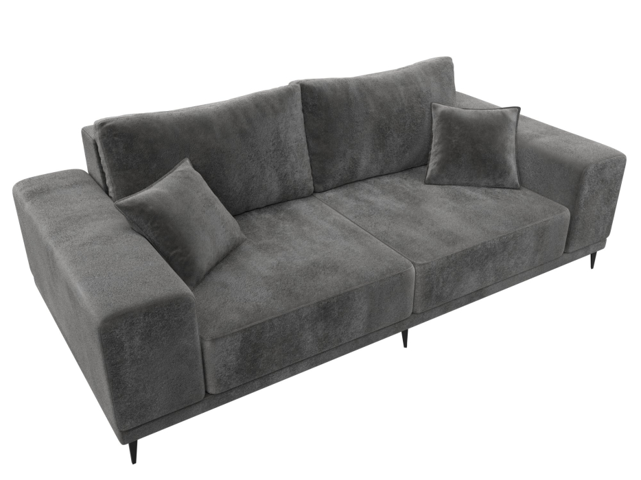 Диваны кровати со спальным местом, Диван прямой Льюес, велюр TOWER